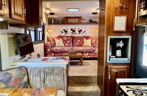 Rimrock House | Pet Friendly Vintage Camper Turned Tiny House with Fenced Yard near Sedona!