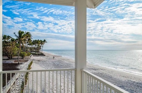 Port Royal House | Private Beach Oceanfront Mansion Luxurious Naples Spacious 5 bedroom Palms Ritz