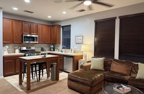 Modesto Condo | Private Loft with Attached Garage