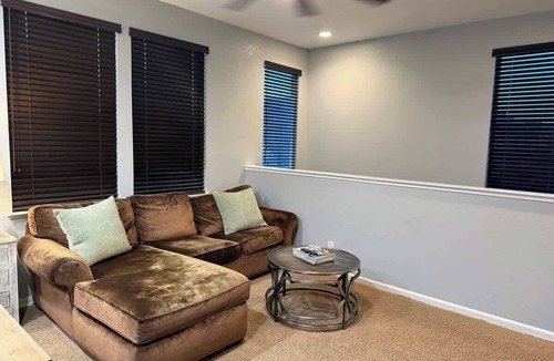 Modesto Condo | Private Loft with Attached Garage