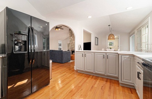 Manistee Cottage | Remodeled Home Near Lake MI, Fire Pit