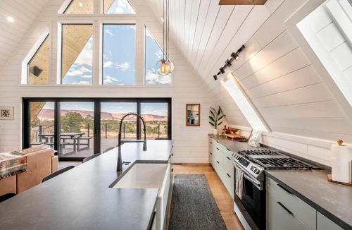 Torrey Ski Chalet | Secluded A-frame with Stunning Desert Views in Torrey, Utah