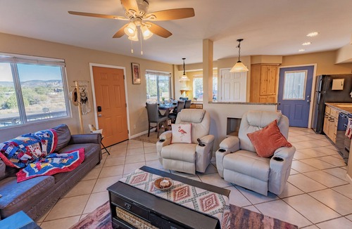 Lake Montezuma House | Serenity at Rimrock, swim spa, views, fenced yard, pet friendly!