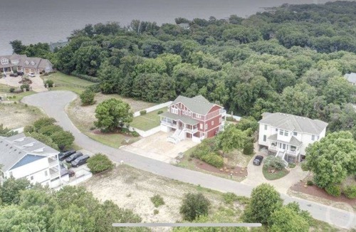 Sea Acres House | Stunning 7 BR Home steps from Duck Village with Pool and Elevator