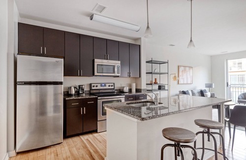 Near Northeast Apartment | Stunning H Street 1BR w/W/D & Gym, walk to Union Station, by Blueground