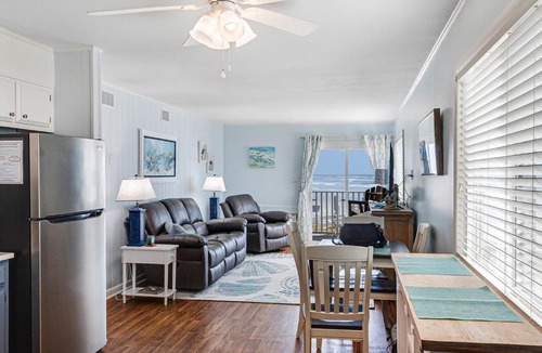 North Myrtle Beach Apartment | Stunning Location Views Oceanfront 2BR-1st Floor Cherry Grove Ocean View Villas B1