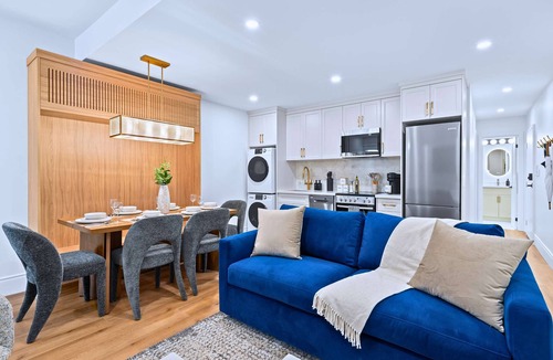 Riverdale Apartment | The Gerrard | Riverdale Group Stay with Patio