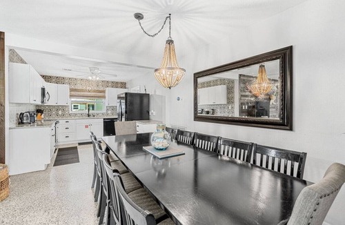 Cocoa Beach House | TIKI BLUE TWO: Family-sized beach house. Walk to Beach. Heated Pool & Hot Tub.