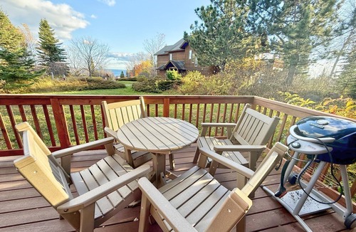 Lutsen Condo | Tranquil Hillside Lower 3BR Condo in Lutsen