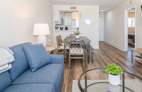 Caswell Beach Condo | Updated third-floor condo with WiFi, shared pool, balcony, W/D, & central AC