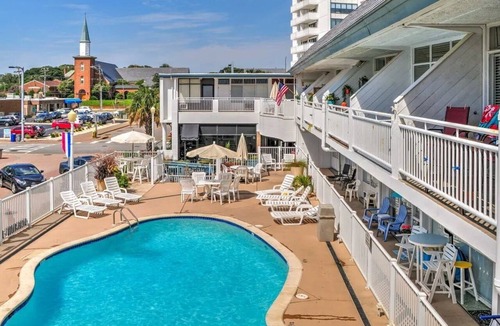 Northeast Virginia Beach Apartment | Virginia Beach Oceanfront Studio, Boardwalk, Balcony, Beach, Pool