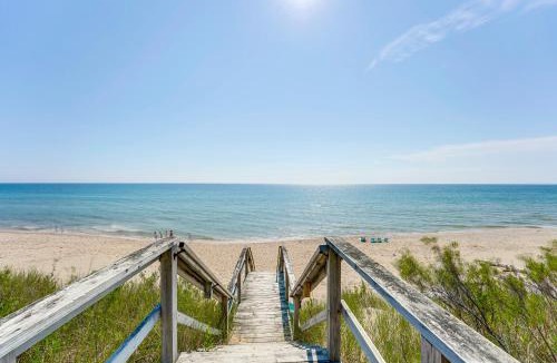 Montague House | Walk to Semi-Private Beach: Lake Michigan Getaway