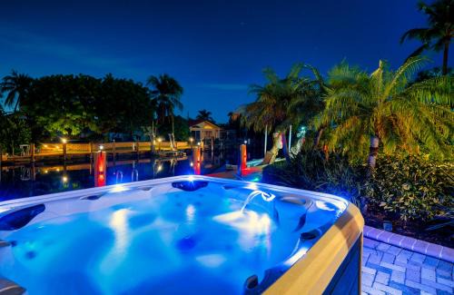 Lighthouse Point Villa | Waterfront Luxe 3BR, Pool, Hot Tub & Dock