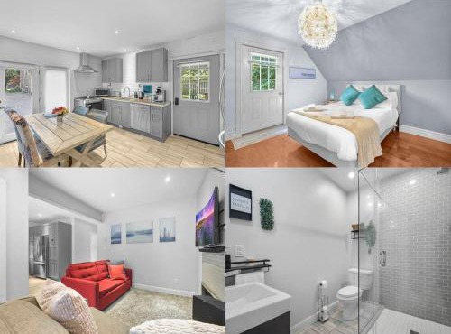 2BR Downtown Retreat Mins to Beach BBQ and Firepit