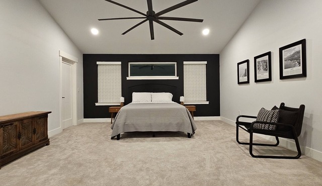 5 bed 2.5 bath w/detached game room. Open concept, spacious for large groups.