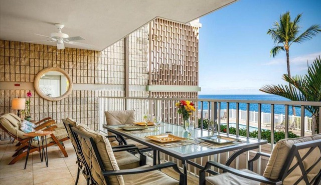 Alii Villas#128 Remodeled Oceanfront Unit with AC!