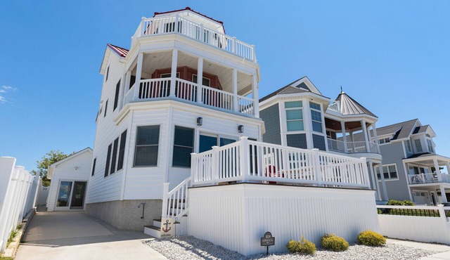 BEACHFRONT Home with HEATED POOL in North Cape May!