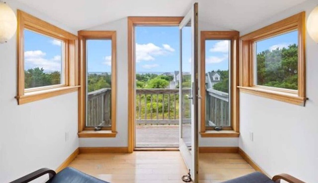 Beautiful modern two story home with views of Cape Cod Bay