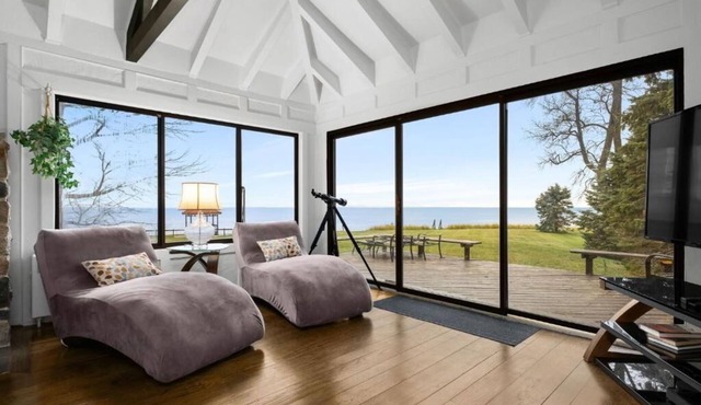 Beautiful view and beach on Lake Michigan