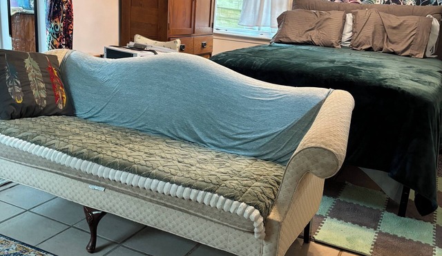 Cozy 1-bedroom guest house with WiFi, AC one mile to the beach! Walk to downtown