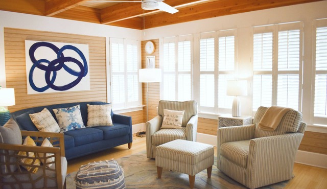 Cozy 2-bedroom cottage on Bald Head Island's East Beach.