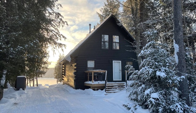 Cozy log cabin with wood-burning sauna