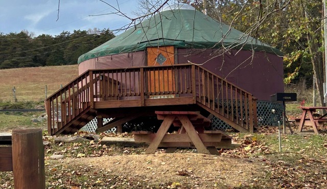 DANCIN WOLF YURT offering “Glamping at its Finest” on the Shenandoah River!