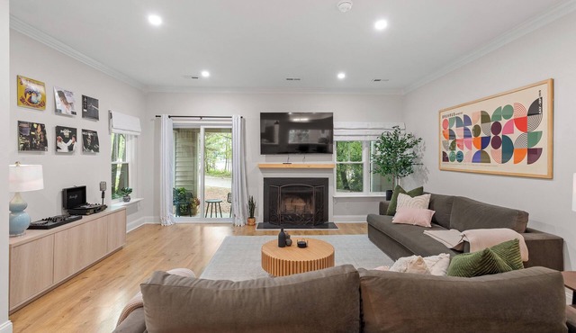 Designer-Furnished 2BR Near NC State & Lake Johnson — Built for Longer Stays