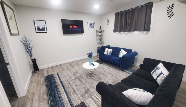 Family friendly | Netflix | Spacious and cozy 2-bedroom Legal basement suite