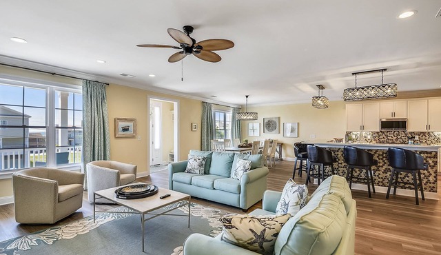 Find Your SEAVIEW SANCTUARY - Luxury 6 BR Home - Heated Pool, Game Room, Walk to Beach