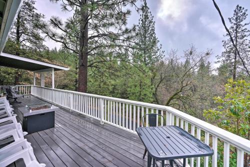Forest-View Deck + Fire Pits: Pine Grove Retreat!