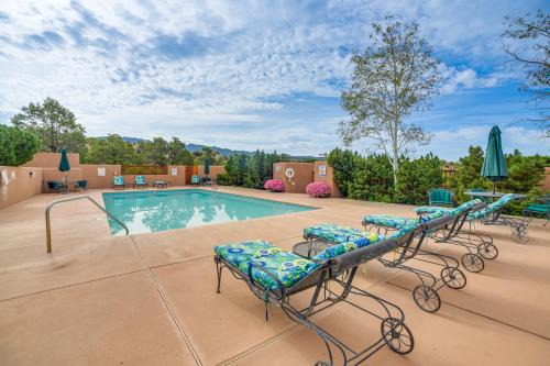 Heated Pool Access! Mtn-View Santa Fe Home, Patio