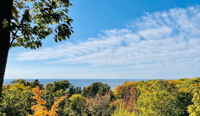 Lake Michigan views! New 2023 - bedroom A/C split systems!