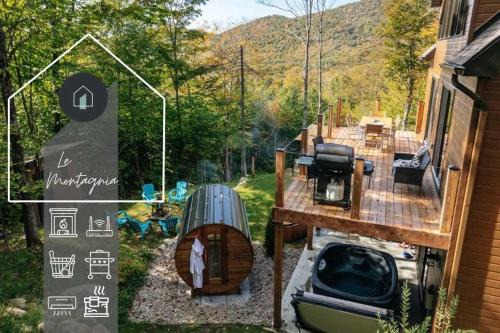 Le Montagnia escape to Tremblant with hot tub