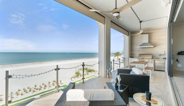Luxurious Beachfront Vacation Getaway | 4-Bedroom, 4.5-Bath w/Heated Pool & Spa | Sleeps 12