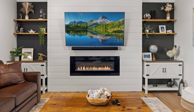 Luxury Getaway with Ocean + Island Views, Fire Pit & Big Deck