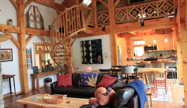 One of a Kind Post and Beam Home on Private 100 acre Island