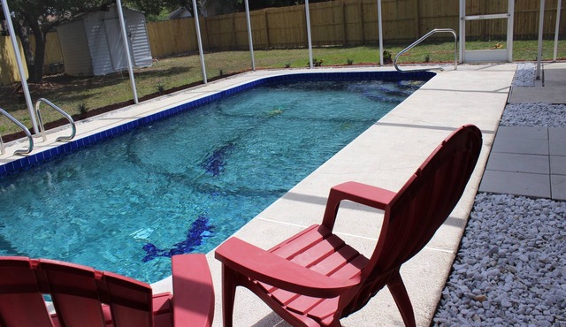 Open Heated Pool Home with 2 car garage