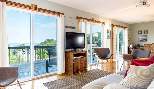 Panoramic Lake Michigan Vistas with Beach Access
