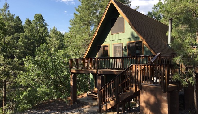 Peaceful Cabin on Munds Canyon with Open Forest from the Decks