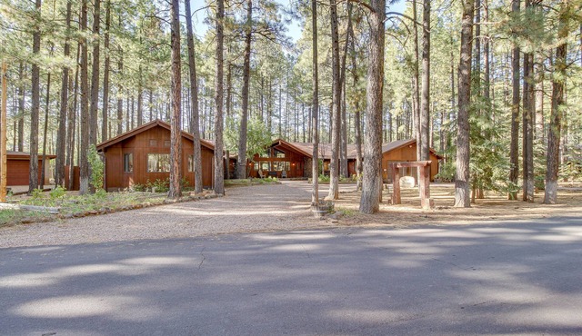 Pinetop Cabin w/ 2 Fireplaces & Hot Tub!