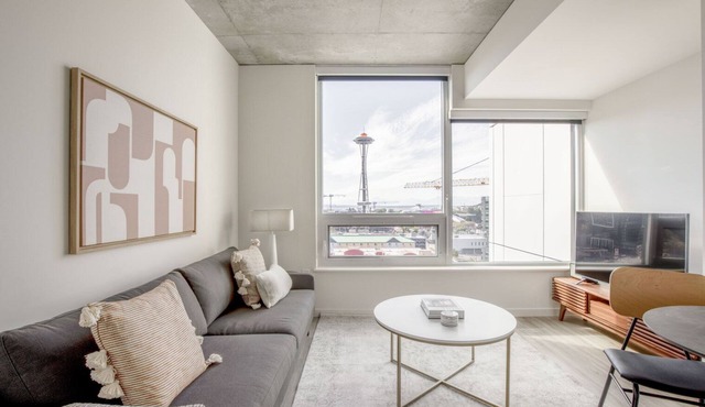 Roomy South Lake Union 1BR w/W/D & Roof, nr Lake Union, by Blueground