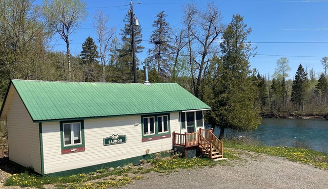 Salmon cottage by a beautiful river