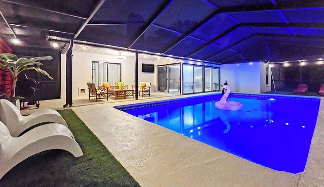 Serene Pool Oasis Tampa Vacation Villa