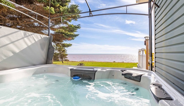 South Shore Waterfront gem With hot tub