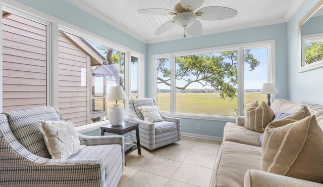 Spacious 2BR/2.5 BA Seabrook Island Villa, Amazing Marsh Views!