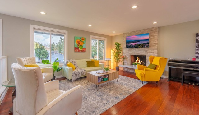 Spacious remodeled home with central AC and fenced yard