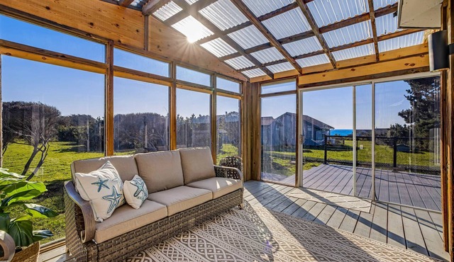 Stylish House with Ocean Views, Hot Tub, Game Room