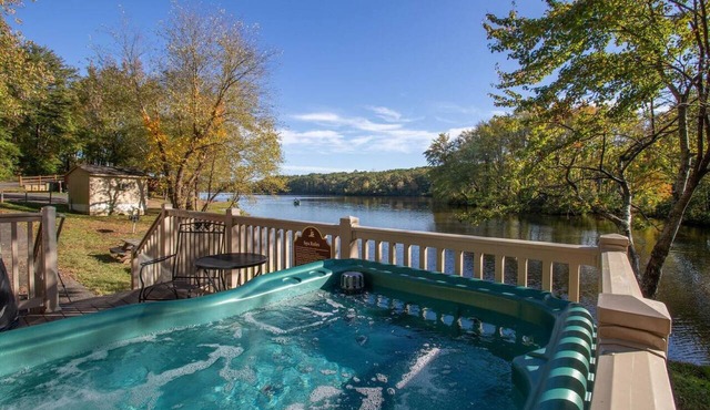 Wilderness Resort Hot Tub Cabins - offering perfect views of Cool Springs Lake!
