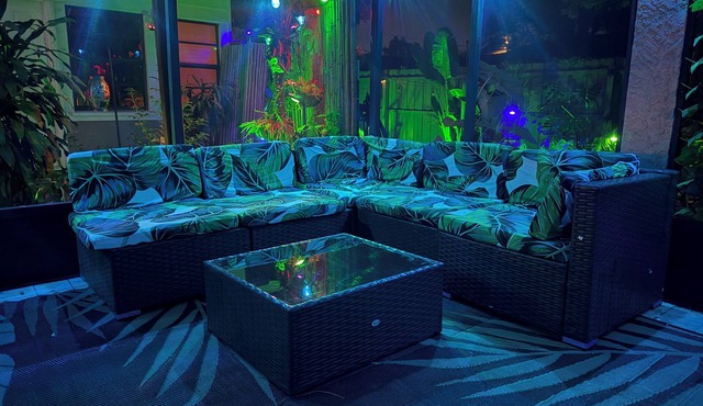 Zen Jungle House by Busch Gardens with Bikes, Game Room & Fenced Yard